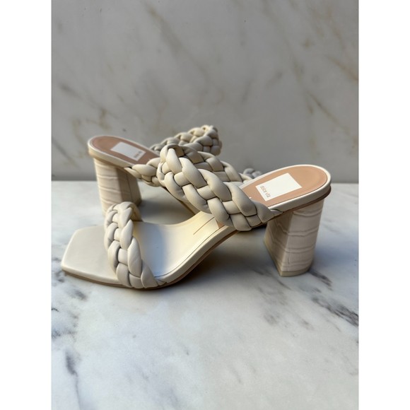 $140 NWOB Dolce Vita Women's PAILY Heeled Sandal, Ivory Stella, 8 - Picture 3 of 8